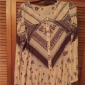 Long sleeve free people dress with pockets