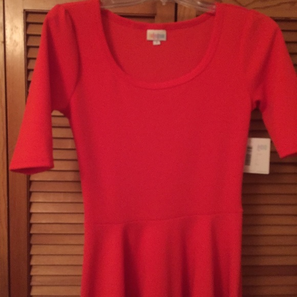 Lularoe small red dress