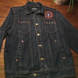 Large denim jacket 8732 young jezzy never worn