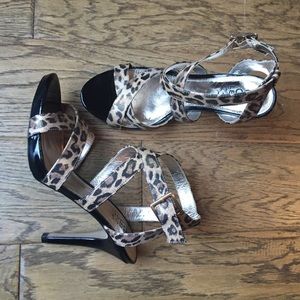 Leopard Strappy Heels