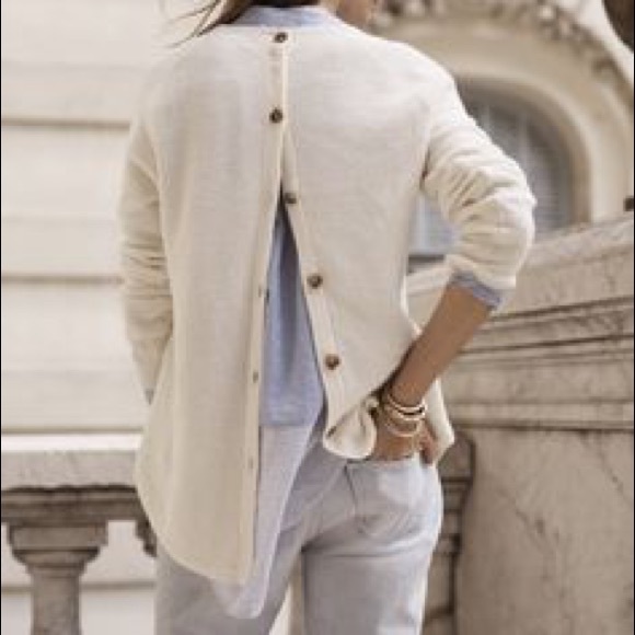 Madewell Sweaters - Madewell size small Back Road button back sweater
