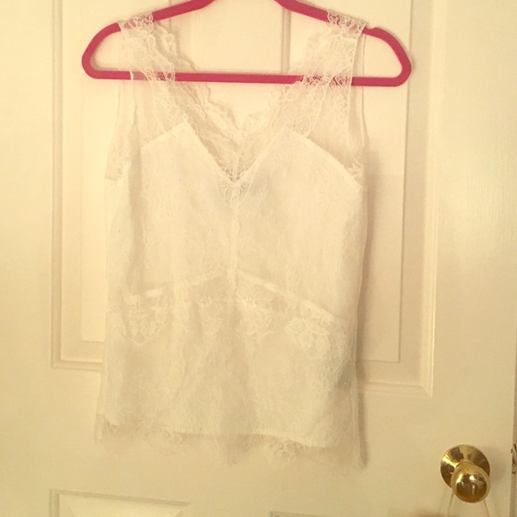 The Kooples white lace top