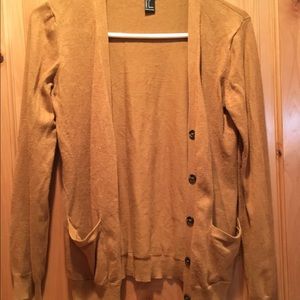 Mustard brown cardigan