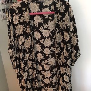 Brandy Melville Roses Long Kimono