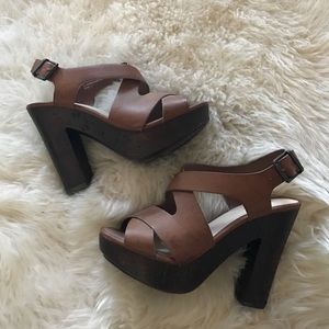 Bamboo Chunky Platform Heels