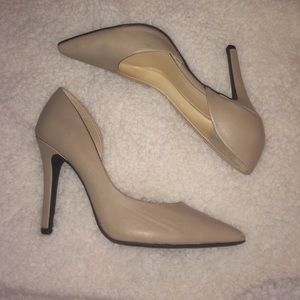 Nude Pointed Toe Heels