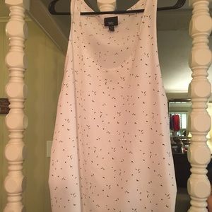 White and black blouse