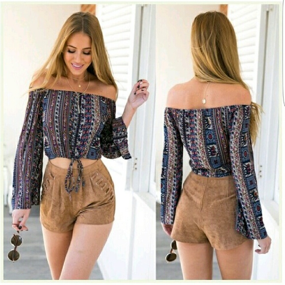 Hippie off the shoulder top