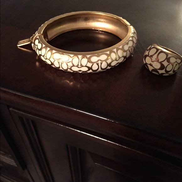 Coach Jewelry - Coach Ring and Bracelet matching set!!
