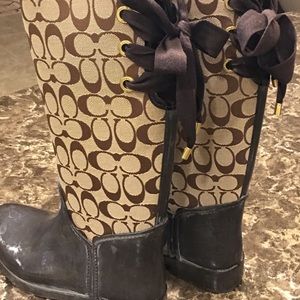 Coach rain boots