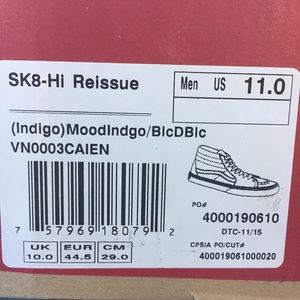 Vans Shoes - Vans Indigo Leather Hightops Vans Shoes - Vans Indigo Leather Hightops
