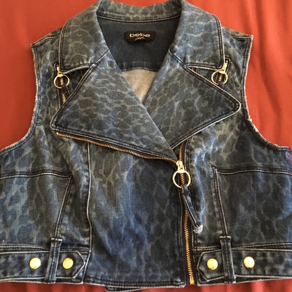 Bebe denim crop