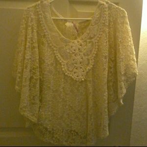 Sheer lace top