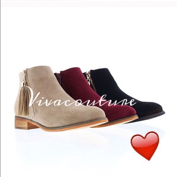 Last One ! Chic Fringe Detail Booties - Picture 2 of 3