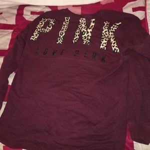 VS Pink oversized crew neck