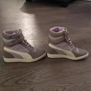 Puma hidden wedge sneakers. Never worn. Brand new!