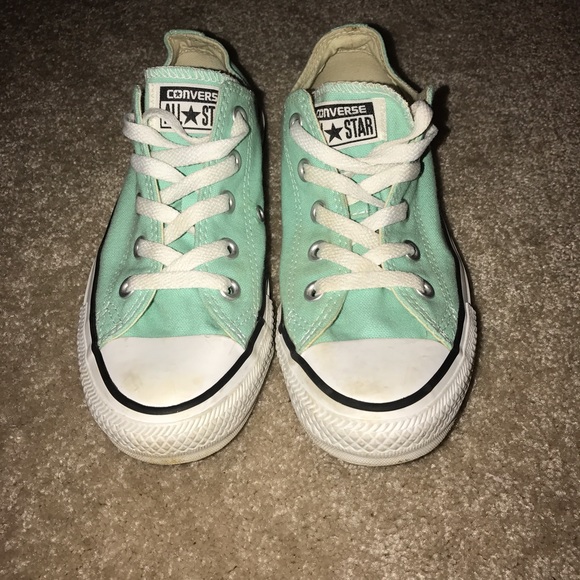 Teal blue converse