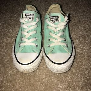Teal blue converse