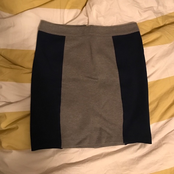 Club Monaco navy and grey pencil skirt