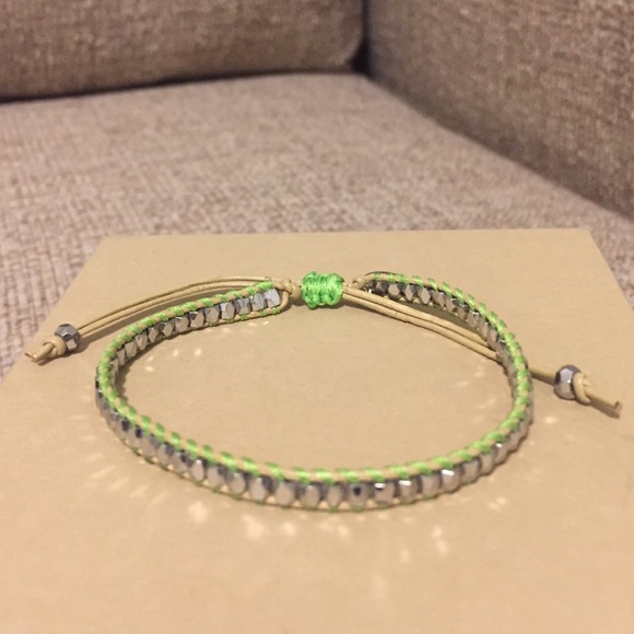 Stella & Dot green & silver bracelet - Picture 2 of 2