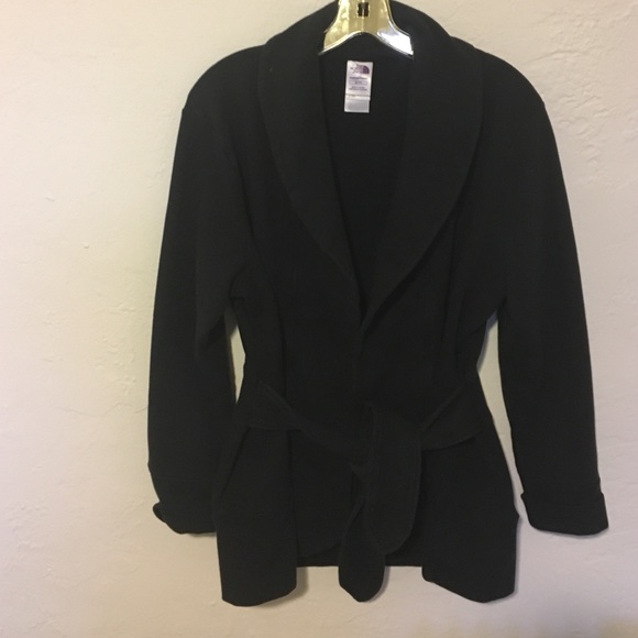 North face coat with belt