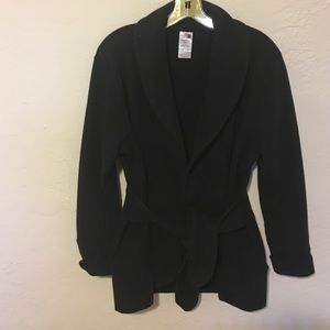 North face coat with belt