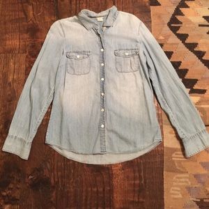J Crew Denim Button Up