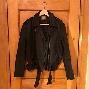 Vegan Leather Jacket - Urban Outfitters