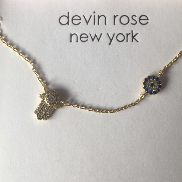 Sterling Silver Evil eye&hamsa necklace