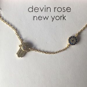 Sterling Silver Evil eye&hamsa necklace