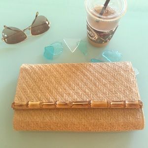 Paper straw with Bamboo clutch