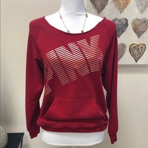 PINK off the shoulder sweatshirt