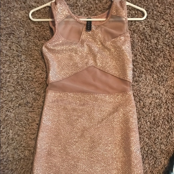 mesh cut outs dress