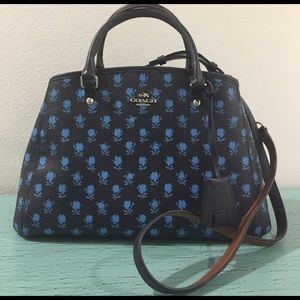 NWT: Coach Blue Floral Print, Margo