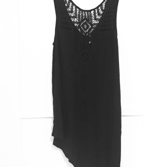 Free People black asymmetrical dress
