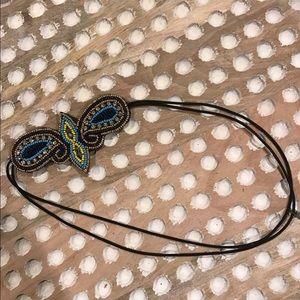 Pink Pewter Jeweled Headband