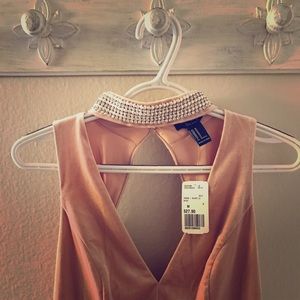 Pink Crushed Velvet Dress