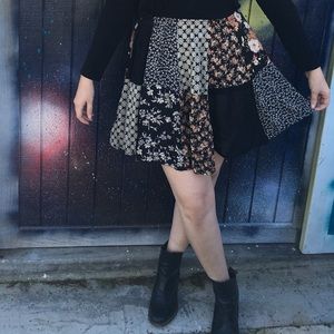 90s Vintage Patchwork Skirt