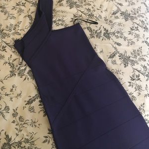 Bebe fitted one shoulder dress
