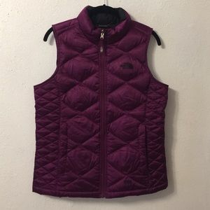 Raspberry Down Vest