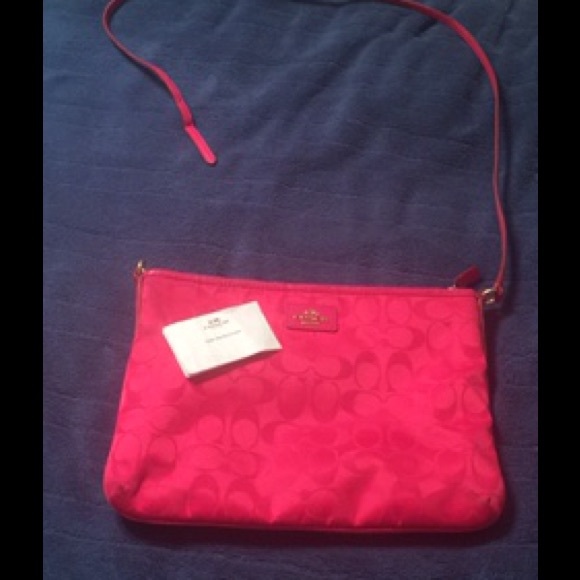 Authentic coach cross body nylon bag🎀💕💗