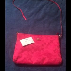 Authentic coach cross body nylon bag🎀💕💗