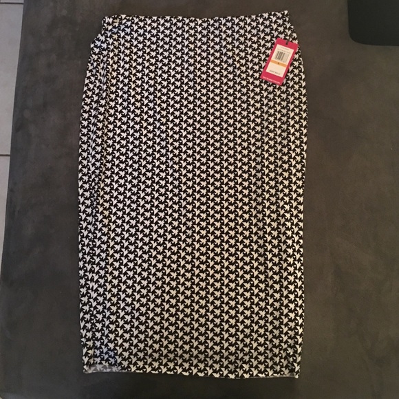 Vince Camuto houndstooth pencil skirt