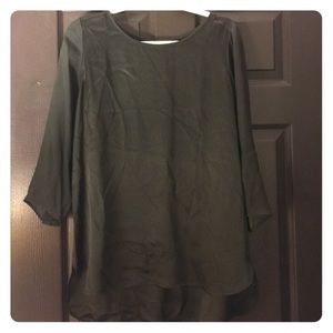 Vince // olive green top