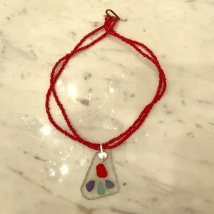 One of a kind Sea glass necklace
