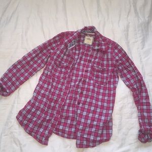 Hollister plaid shirt