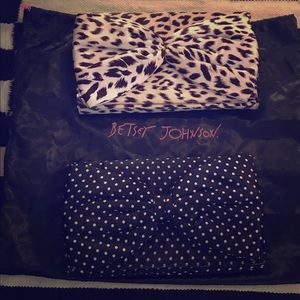 Two Betsy Johnson silk clutches buy both $100