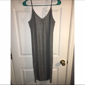 Silver spaghetti strap dresss