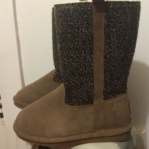 Bearpaw boots suede, wool