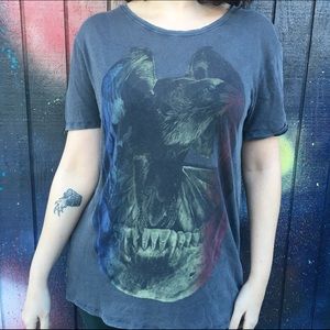 All Saints skull graphic tee